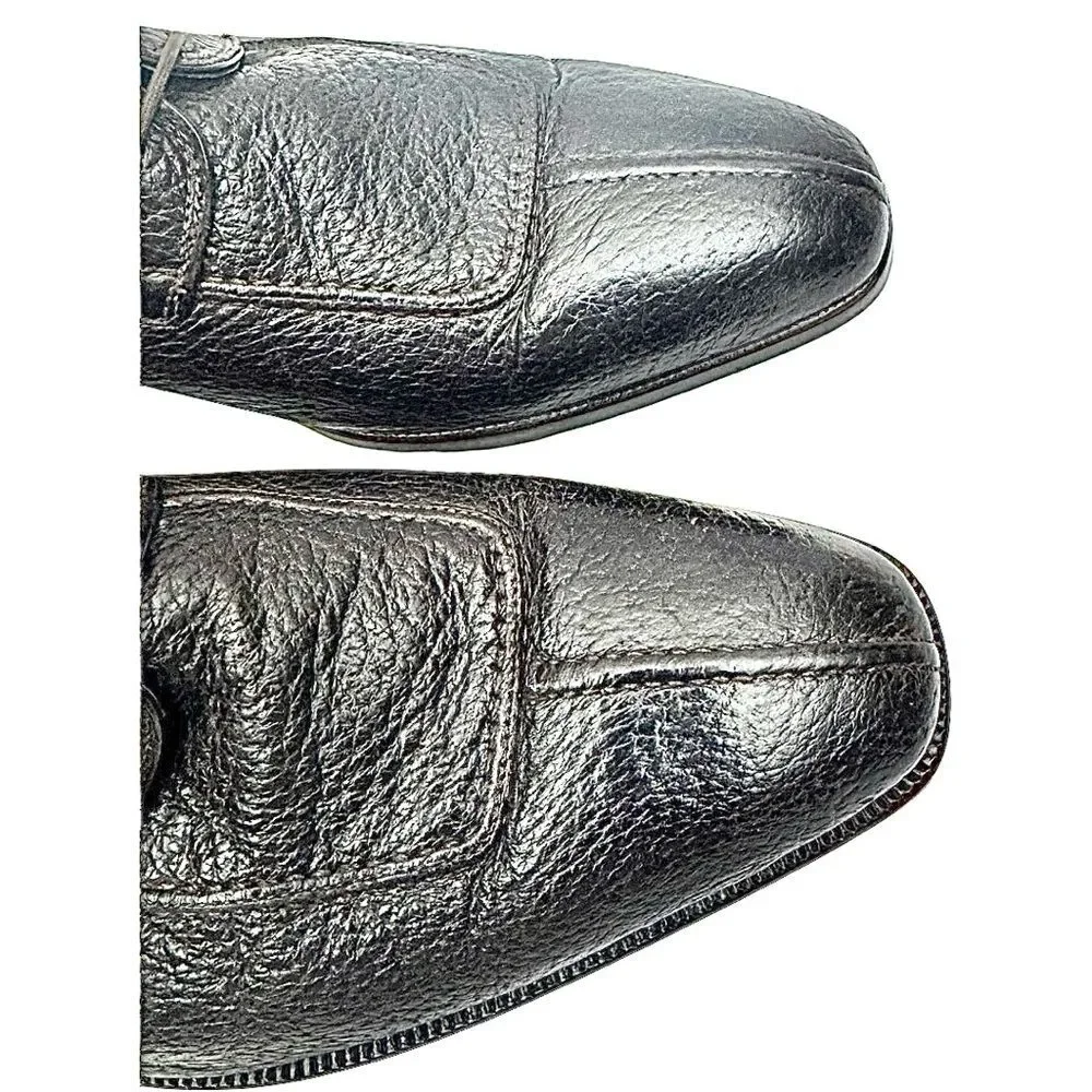 Moreschi Men’s Brown Peccary Split Toe Dress Shoes Size 10 D EU 9 Made in Italy